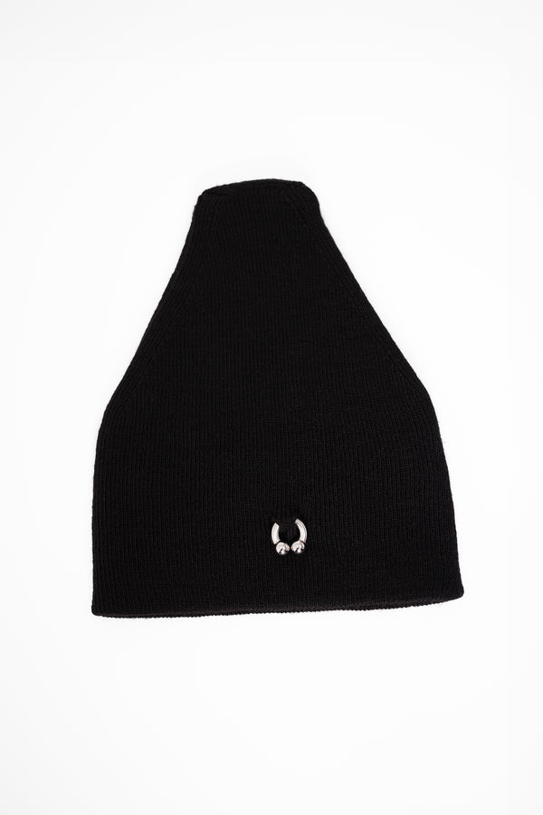 black-beanie-with-piercing-detail-on-white-background-face-product-shot