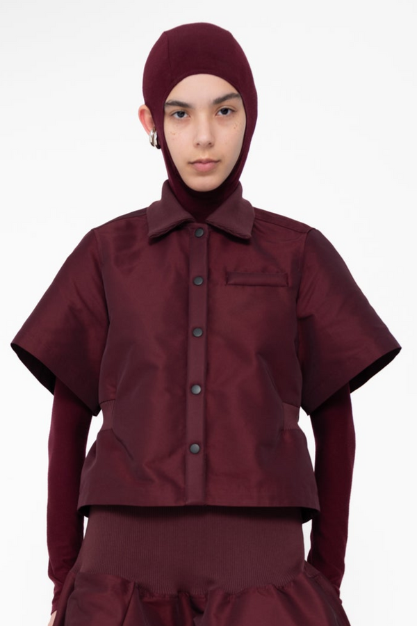 BORDEAUX BOMBER SHIRT